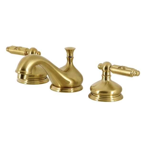 KS1167GL 8" Widespread Bathroom Faucet, Brushed Brass